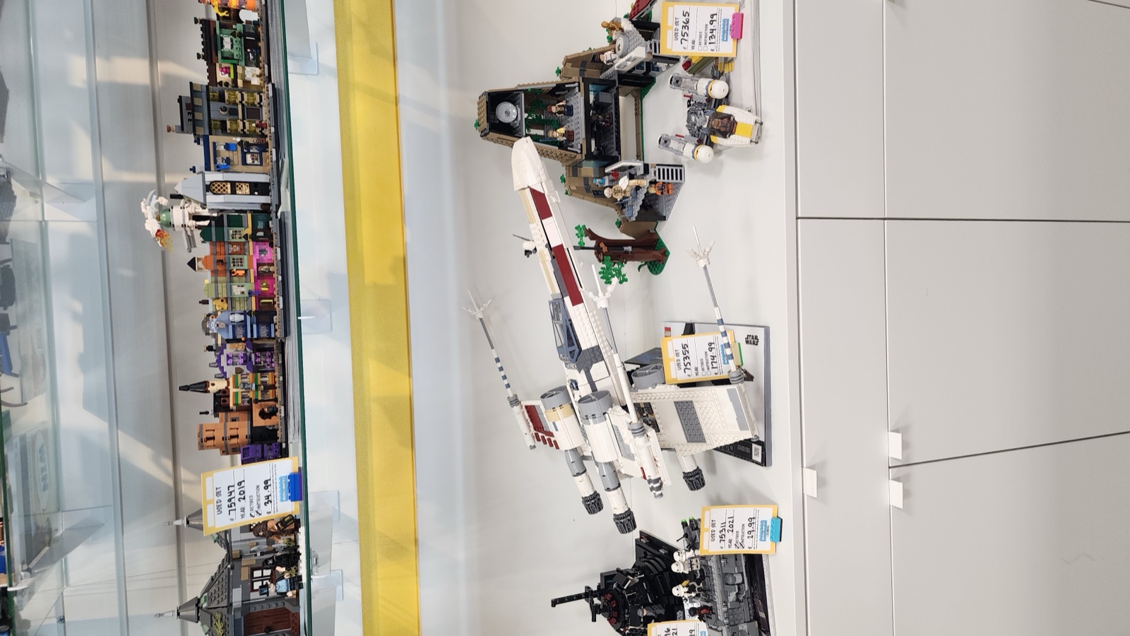 Built Star Wars sets and modular buildings with B&M price tags