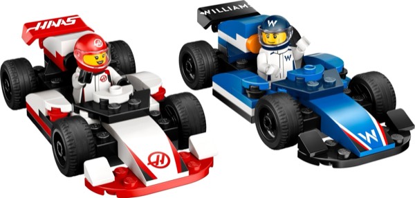 LEGO City Williams Racing Haas F1 Race Cars 60464